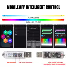 Smart Interior light Car Kit with App Control