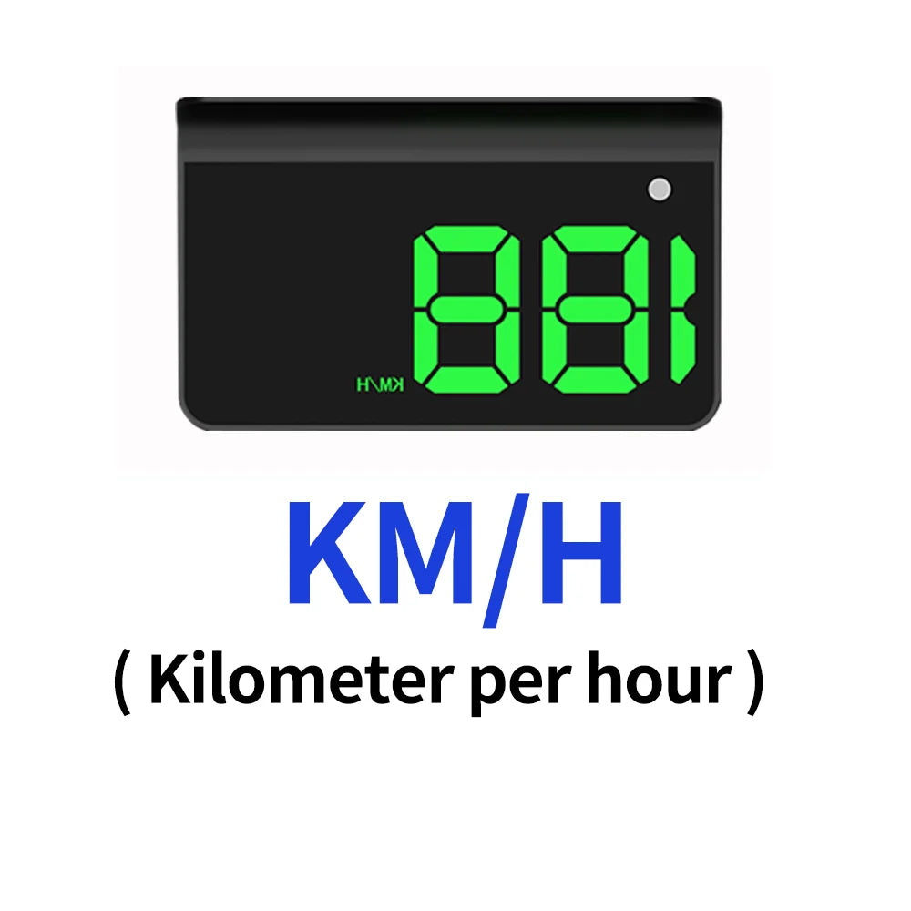 Universal Car Digital Speed Display – Windshield Projector with Auto Brightness