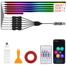 Smart Interior light Car Kit with App Control