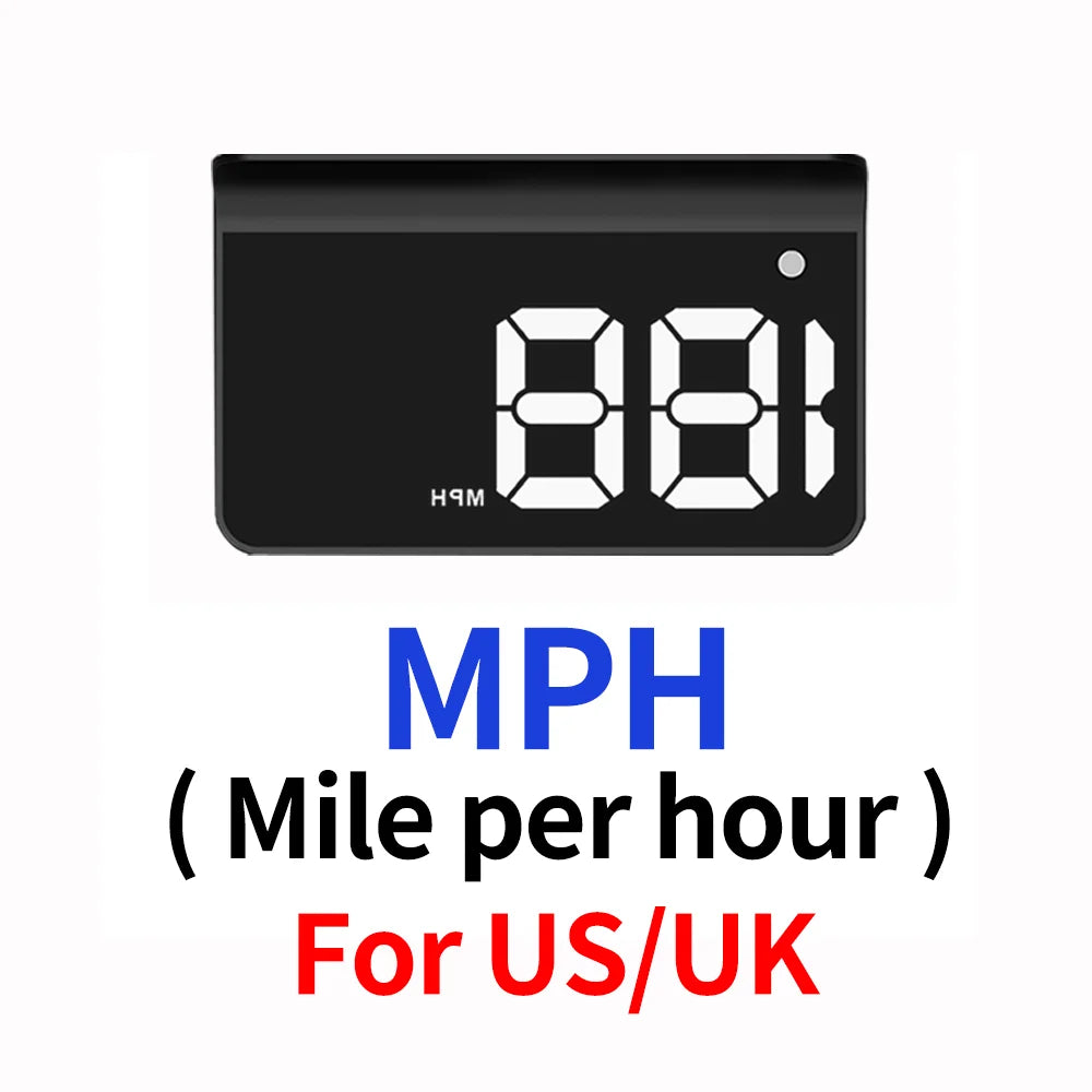 Universal Car Digital Speed Display – Windshield Projector with Auto Brightness