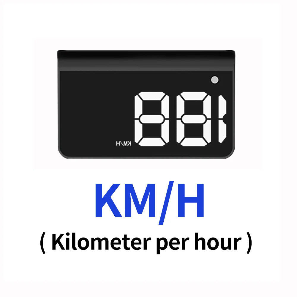 Universal Car Digital Speed Display – Windshield Projector with Auto Brightness