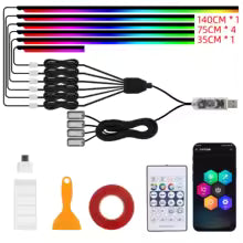 Smart Interior light Car Kit with App Control