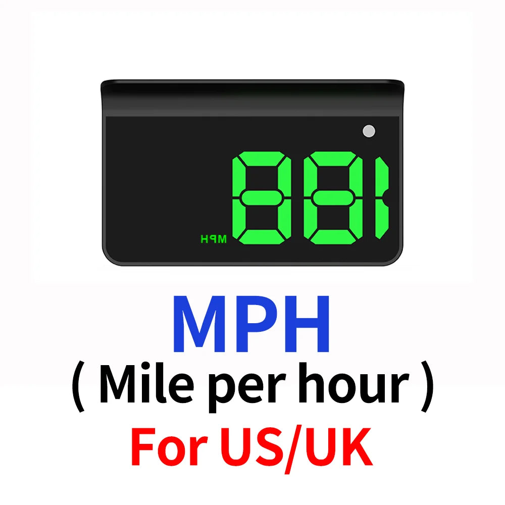 Universal Car Digital Speed Display – Windshield Projector with Auto Brightness